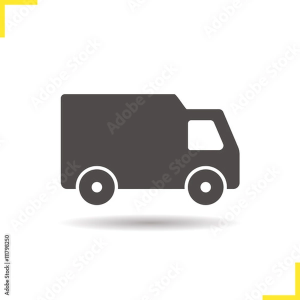 Fototapeta Delivery van icon