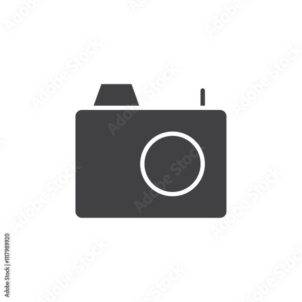 Fototapeta Camera icon flat and simple set design