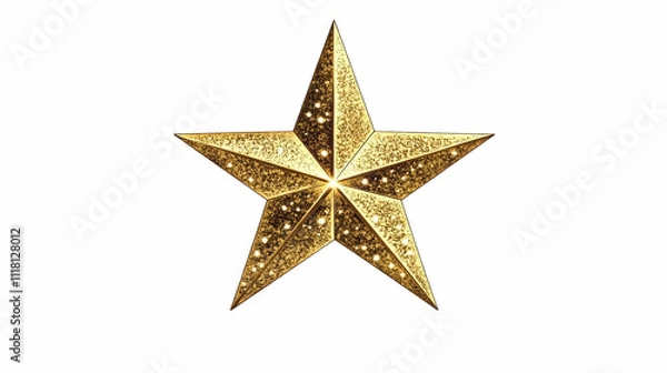 Fototapeta Reyes Magos Star Icon Vector concept as Vector illustration of a star icon used by Reyes Magos isolated on white perfect for infographics representing the symbolic significance of stars during holiday