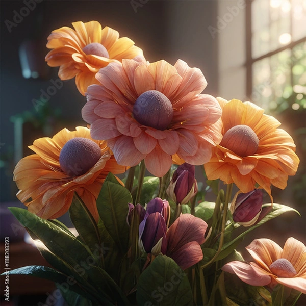 Obraz orange and flower