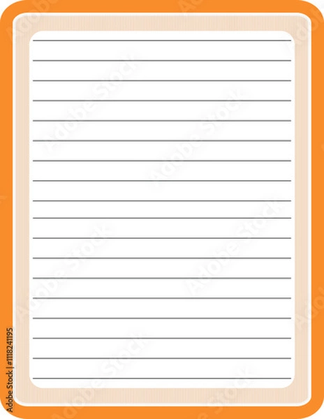 Obraz blank notebook page