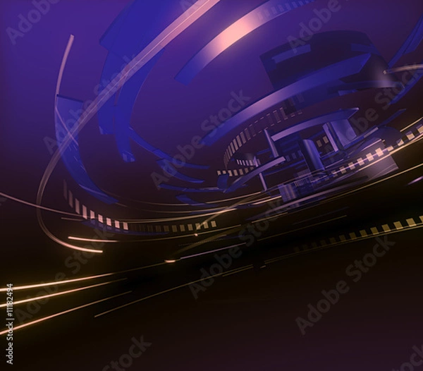 Fototapeta circular shaped abstract background