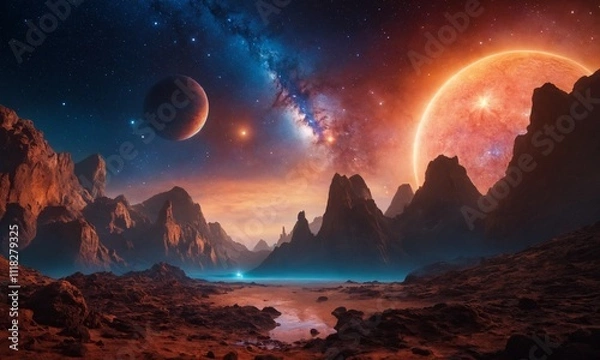 Obraz 우주오로라 멋진우주배경