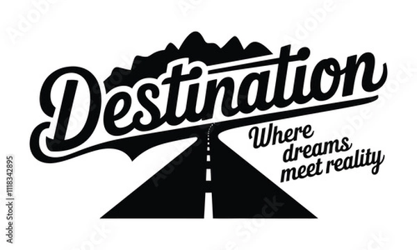 Obraz Travel Vector Silhouettes and Vector Clip Art Logo Icons Set Depicting Travel, Exploration, and Adventure Themes