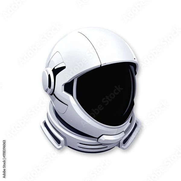 Obraz Astronaut Helmet Icon with PNG Transparent Background