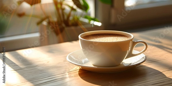 Obraz cup of coffee Coffee cup and small tree
