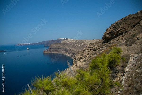 Fototapeta Греческие горы и море 