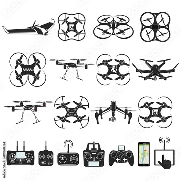 Fototapeta drone footage emblems