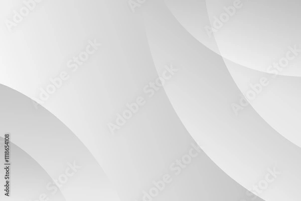 Obraz Abstract minimalist white and gray circle modern background. texture white pattern. vector illustration