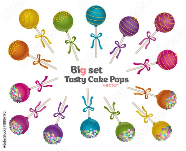 Obraz Cake Pops set