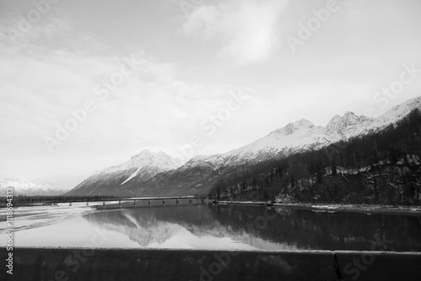 Obraz lake in winter