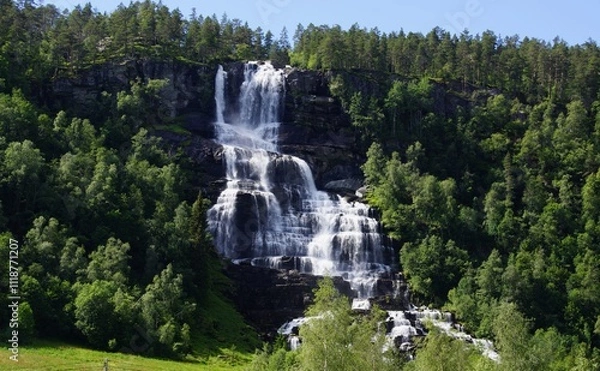 Obraz Wasserfall in Westnorwegen