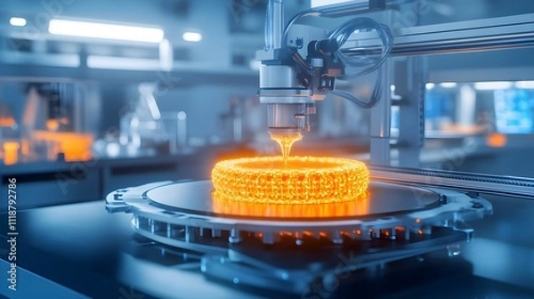 Fototapeta Additive Manufacturing 3D Printing Process