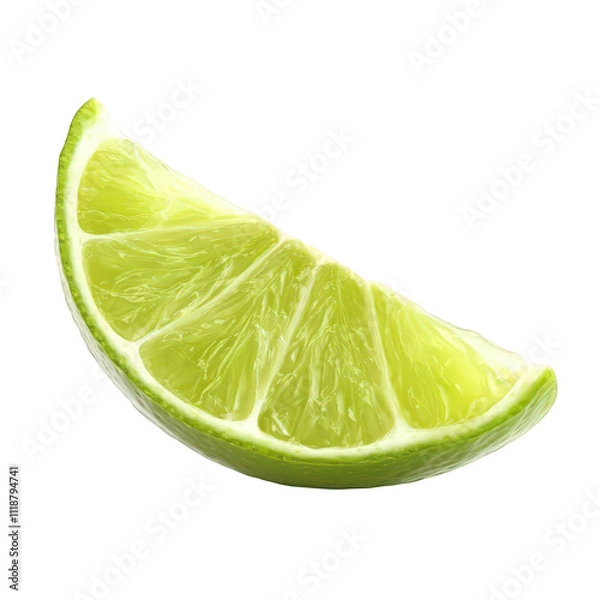 Obraz Fresh Lime Slice With Juicy Interior