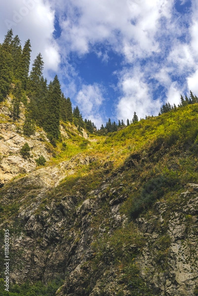 Obraz Blue sky and mountains