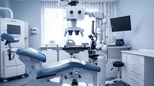 Obraz Modern Dental Clinic Interior with Equipment Setup