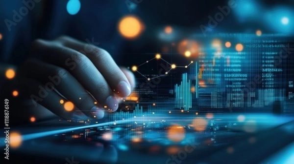 Fototapeta Data Analysis and Digital Technology