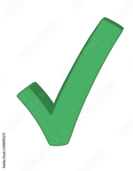Fototapeta Green checkmark icon