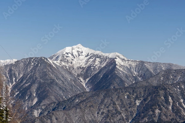 Obraz Snowy mountains of Japan