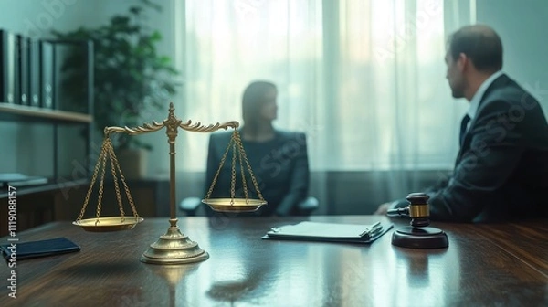 Obraz Consultation with a Lawyer Regarding Employment and Justice Issues
