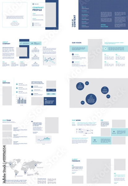 Fototapeta Square Company Profile