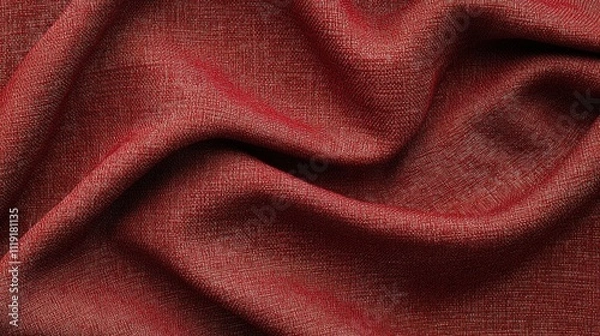Fototapeta Deep Red Fabric Texture for Elegant Background and Design Projects
