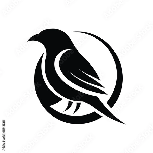 Fototapeta creative nest egg, nest bird, nest, logo vector ard design