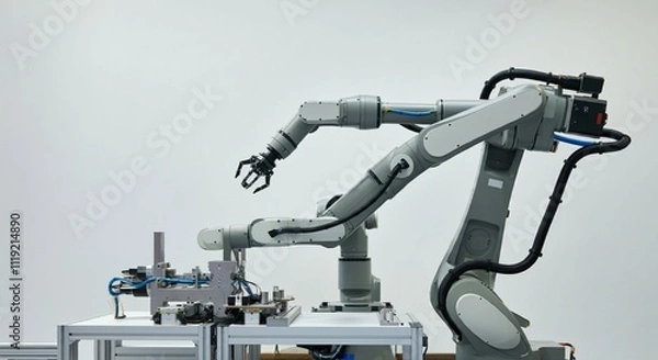 Fototapeta Advanced Robotics Components and Assembly for Engineering