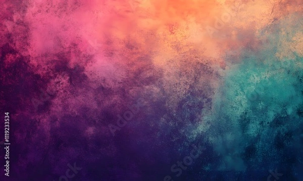 Obraz An abstract gradient background with vibrant colors and a painted effect, creating a lively and artistic atmosphere. Ideal for creative projects, modern design, and digital art.
