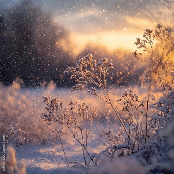 Fototapeta Winter Sunset