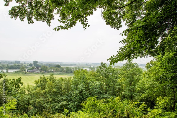 Obraz Viewpoint river Rhine from the Arboretum in Wageningen Netherlands