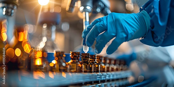 Fototapeta Laboratory Technicians and Quality Control Inspectors Preparing and Examining Samples for Accurate Testing and Analysis