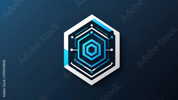 Obraz graphic design with blue background