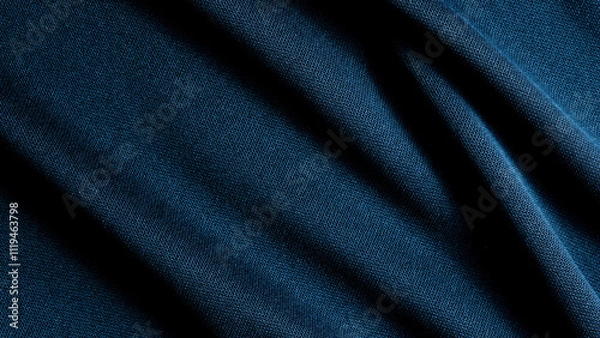 Obraz blue fabric cloth background texture