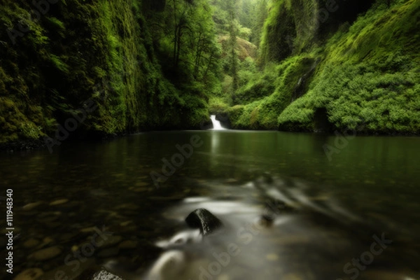 Obraz Waterfalls between rocks