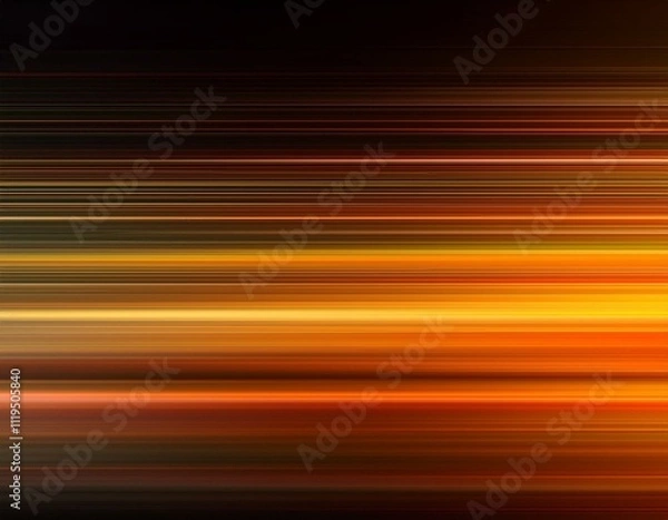 Obraz Colorful Horizontal Light Stripes in Motion