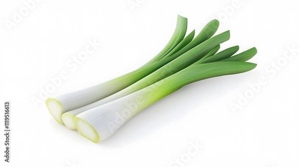 Obraz 3D Leek icon on a white background