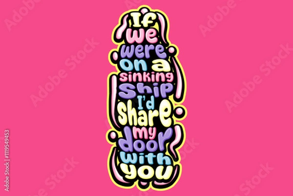 Obraz happy valentine's day typograpy art