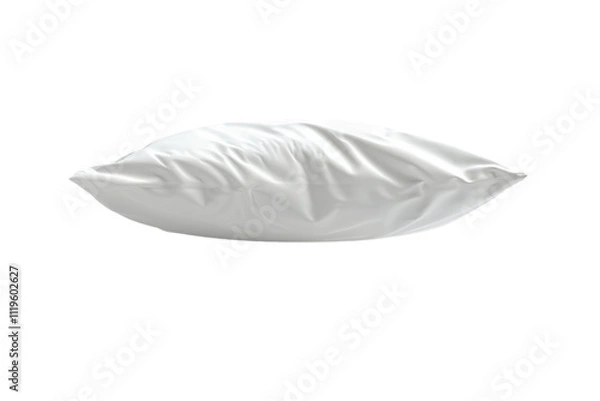 Fototapeta High-Quality White Pillowcase With Sharp Focus and Floating Effect for Home Decor and Product Presentations