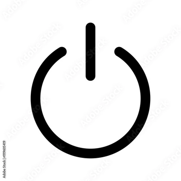 Obraz power line icon