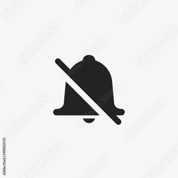 Fototapeta Mute Notification Icon