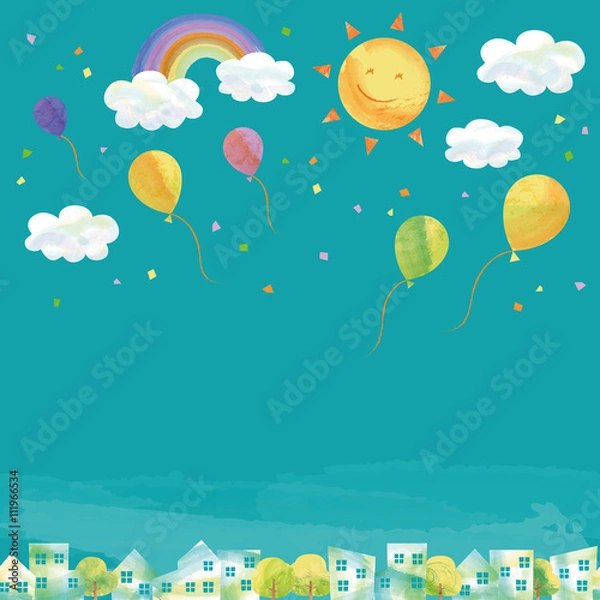 Fototapeta 街並・昼