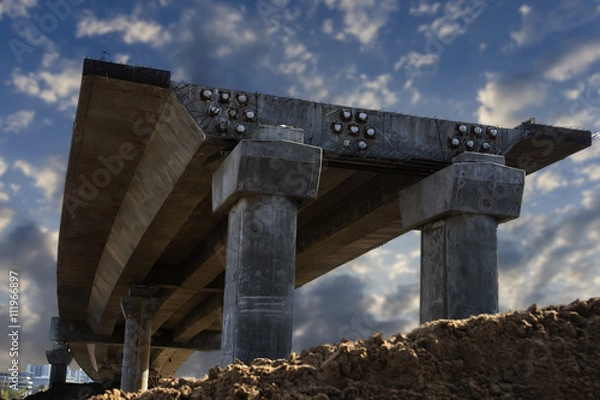 Obraz overpass within construction