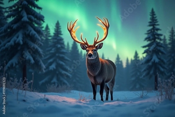 Obraz deer in winter