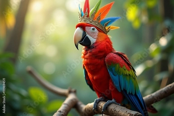 Obraz red and yellow macaw
