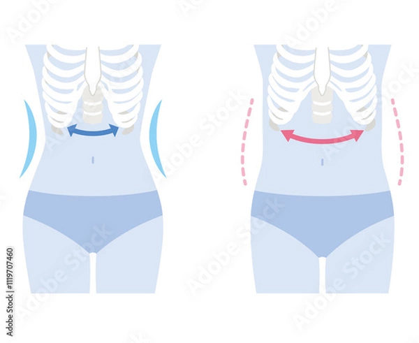 Obraz 開いた肋骨　閉じた肋骨