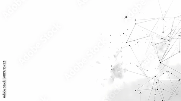 Fototapeta Abstract network graphic design showcasing interconnected data points.