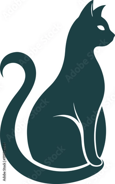 Obraz cat vector silhouette