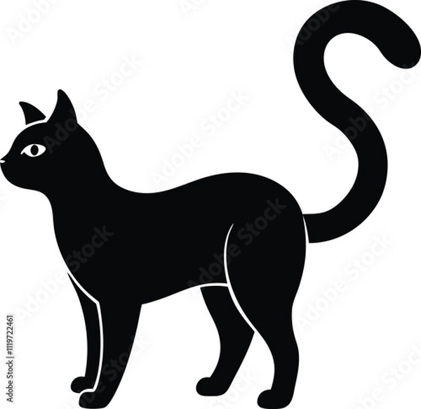 Obraz cat vector silhouette