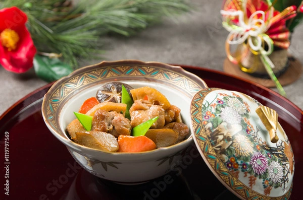 Fototapeta 日本のお正月　筑前煮